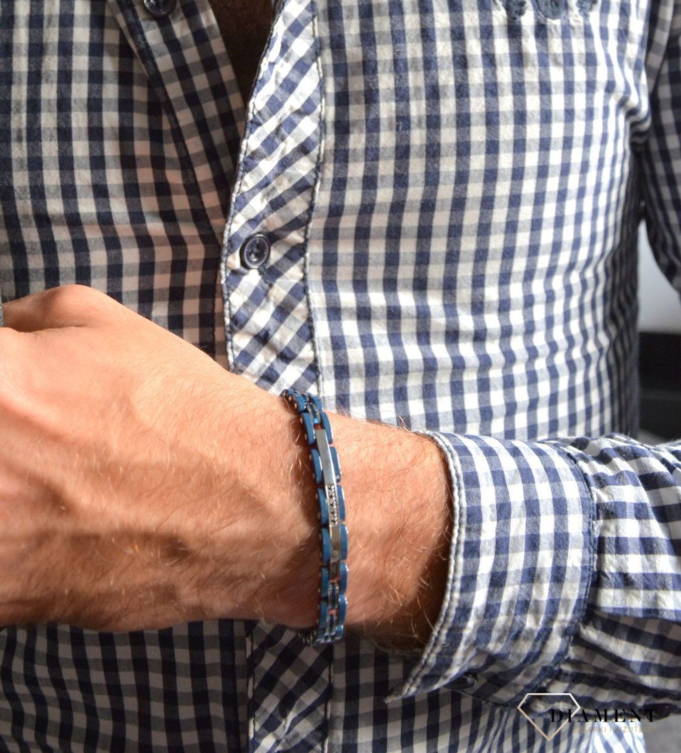 Bransoletka męska granatowa Nomination 028302 007  ✓ Bransoletki męskie Nomination w.jpg